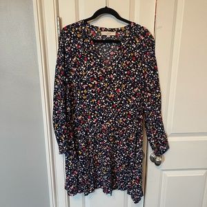 LOFT Long Sleeve Heart Dress